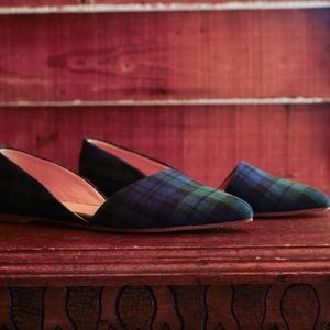 JCrew Tartan 7.5 plaid flat